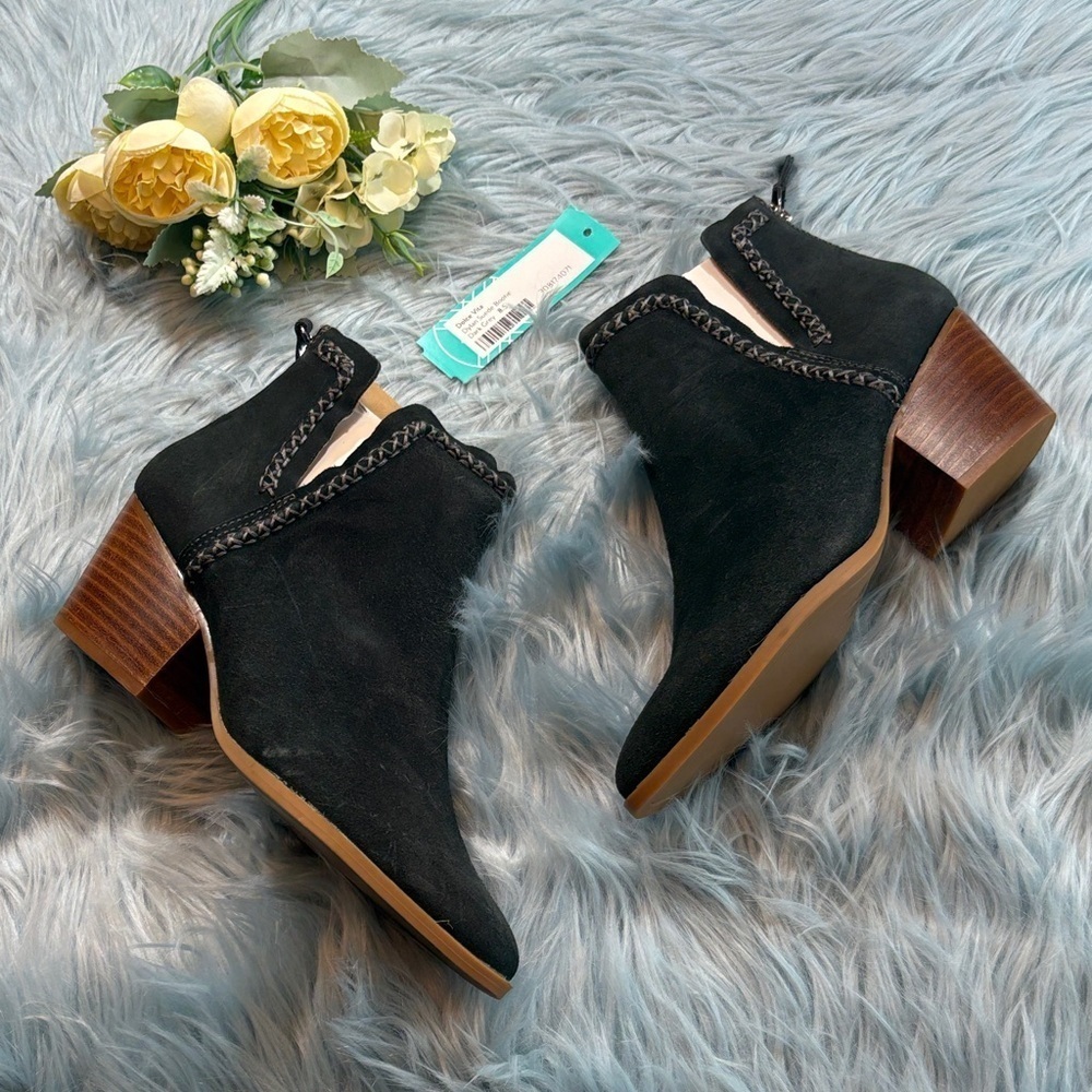 NWT Dolce Vita Dylan Suede Booties Dark Grey sz 8.5